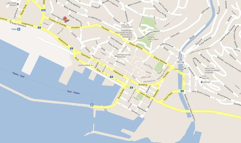 Rijeka City map
